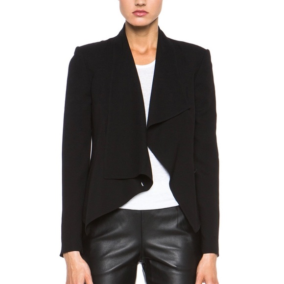 Helmut Lang Jackets Coats Flash Draped Blazer In Black Poshmark